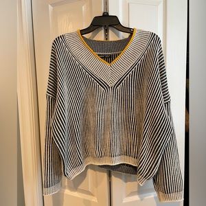 Black and white sweater